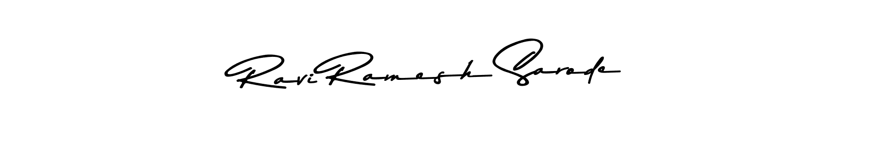 Ravi Ramesh Sarode stylish signature style. Best Handwritten Sign (Asem Kandis PERSONAL USE) for my name. Handwritten Signature Collection Ideas for my name Ravi Ramesh Sarode. Ravi Ramesh Sarode signature style 9 images and pictures png