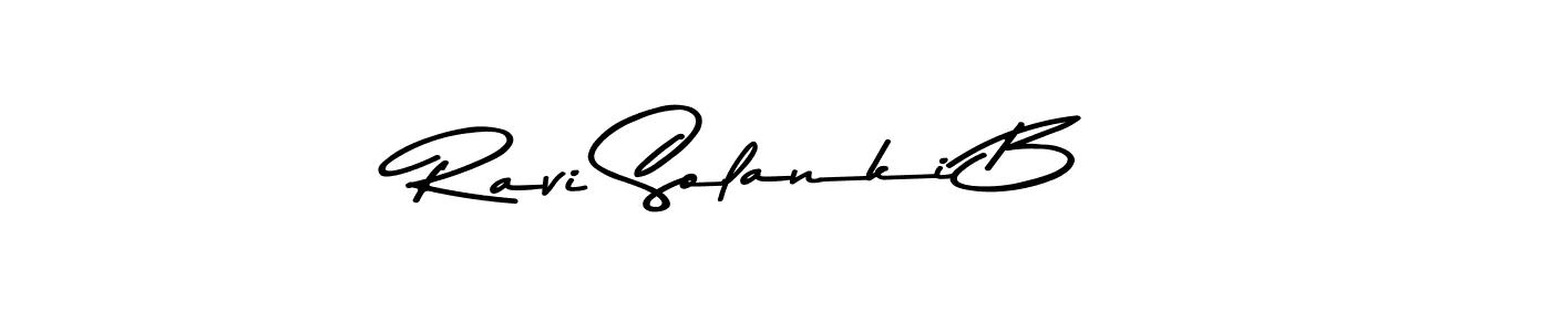 You should practise on your own different ways (Asem Kandis PERSONAL USE) to write your name (Ravi Solanki B) in signature. don't let someone else do it for you. Ravi Solanki B signature style 9 images and pictures png