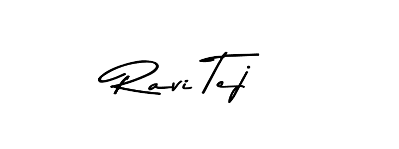 This is the best signature style for the Ravi Tej name. Also you like these signature font (Asem Kandis PERSONAL USE). Mix name signature. Ravi Tej signature style 9 images and pictures png