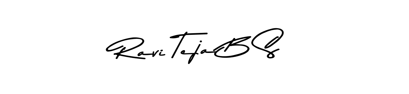 if you are searching for the best signature style for your name Ravi Teja B S. so please give up your signature search. here we have designed multiple signature styles  using Asem Kandis PERSONAL USE. Ravi Teja B S signature style 9 images and pictures png