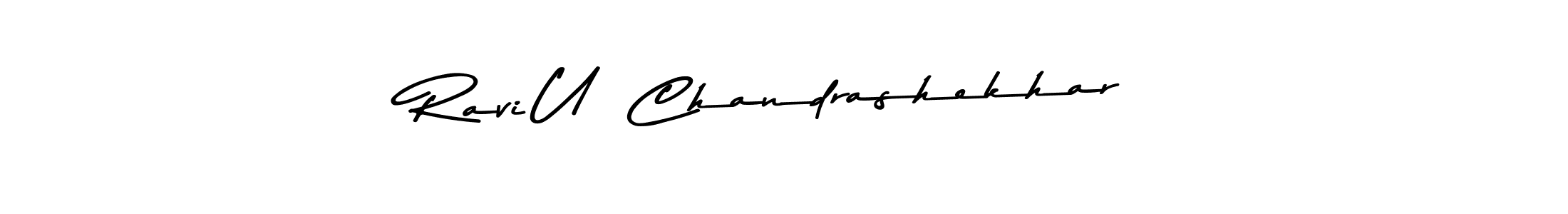 Design your own signature with our free online signature maker. With this signature software, you can create a handwritten (Asem Kandis PERSONAL USE) signature for name Ravi U  Chandrashekhar. Ravi U  Chandrashekhar signature style 9 images and pictures png