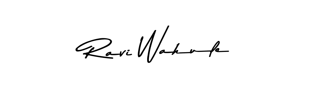 Create a beautiful signature design for name Ravi Wahule. With this signature (Asem Kandis PERSONAL USE) fonts, you can make a handwritten signature for free. Ravi Wahule signature style 9 images and pictures png