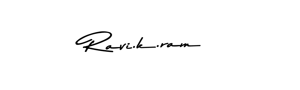 Ravi.k.ram stylish signature style. Best Handwritten Sign (Asem Kandis PERSONAL USE) for my name. Handwritten Signature Collection Ideas for my name Ravi.k.ram. Ravi.k.ram signature style 9 images and pictures png