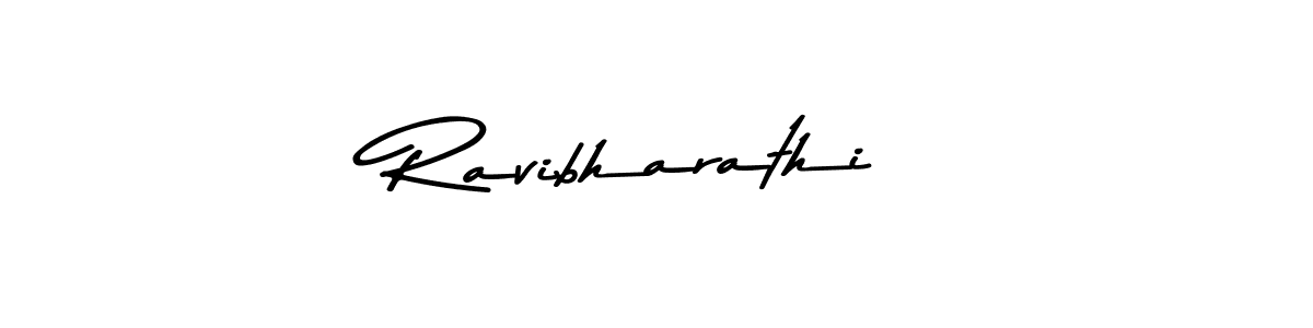 Make a beautiful signature design for name Ravibharathi. With this signature (Asem Kandis PERSONAL USE) style, you can create a handwritten signature for free. Ravibharathi signature style 9 images and pictures png