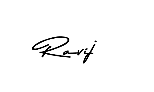 Also You can easily find your signature by using the search form. We will create Ravij name handwritten signature images for you free of cost using Asem Kandis PERSONAL USE sign style. Ravij signature style 9 images and pictures png