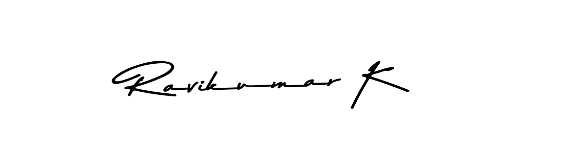 Asem Kandis PERSONAL USE is a professional signature style that is perfect for those who want to add a touch of class to their signature. It is also a great choice for those who want to make their signature more unique. Get Ravikumar K name to fancy signature for free. Ravikumar K signature style 9 images and pictures png