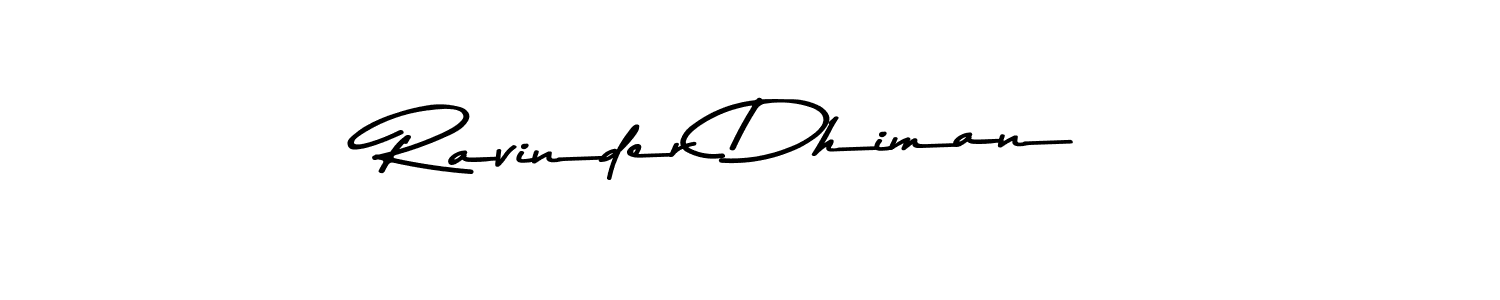 You should practise on your own different ways (Asem Kandis PERSONAL USE) to write your name (Ravinder Dhiman) in signature. don't let someone else do it for you. Ravinder Dhiman signature style 9 images and pictures png