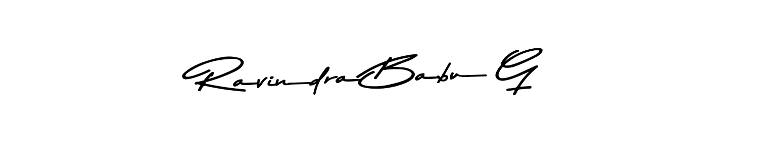 How to make Ravindra Babu G signature? Asem Kandis PERSONAL USE is a professional autograph style. Create handwritten signature for Ravindra Babu G name. Ravindra Babu G signature style 9 images and pictures png