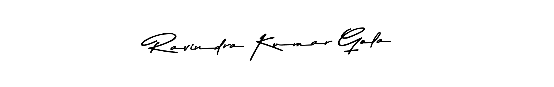 Use a signature maker to create a handwritten signature online. With this signature software, you can design (Asem Kandis PERSONAL USE) your own signature for name Ravindra Kumar Gola. Ravindra Kumar Gola signature style 9 images and pictures png