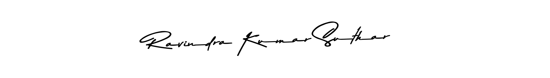 Use a signature maker to create a handwritten signature online. With this signature software, you can design (Asem Kandis PERSONAL USE) your own signature for name Ravindra Kumar Suthar. Ravindra Kumar Suthar signature style 9 images and pictures png