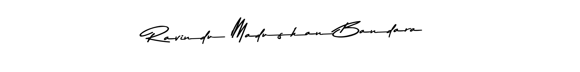 Create a beautiful signature design for name Ravindu Madushan Bandara. With this signature (Asem Kandis PERSONAL USE) fonts, you can make a handwritten signature for free. Ravindu Madushan Bandara signature style 9 images and pictures png