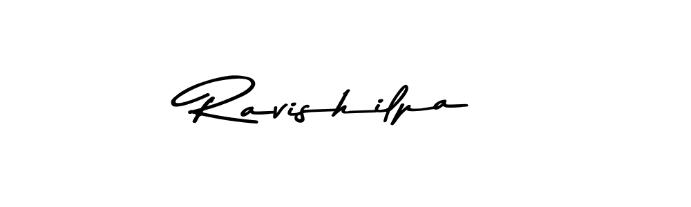 How to make Ravishilpa signature? Asem Kandis PERSONAL USE is a professional autograph style. Create handwritten signature for Ravishilpa name. Ravishilpa signature style 9 images and pictures png