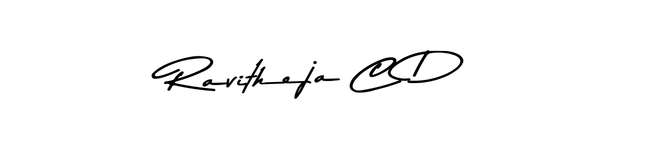 Also You can easily find your signature by using the search form. We will create Ravitheja C D name handwritten signature images for you free of cost using Asem Kandis PERSONAL USE sign style. Ravitheja C D signature style 9 images and pictures png