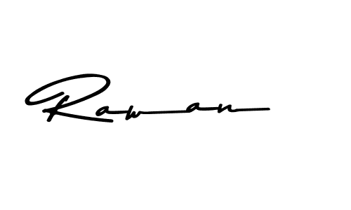 Make a beautiful signature design for name Rawan. With this signature (Asem Kandis PERSONAL USE) style, you can create a handwritten signature for free. Rawan signature style 9 images and pictures png