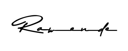 Quickly download Rawende name signature in high-resolution PNG using Asem Kandis PERSONAL USE style. Ready to insert into PDFs and online applications. Rawende signature style 9 images and pictures png