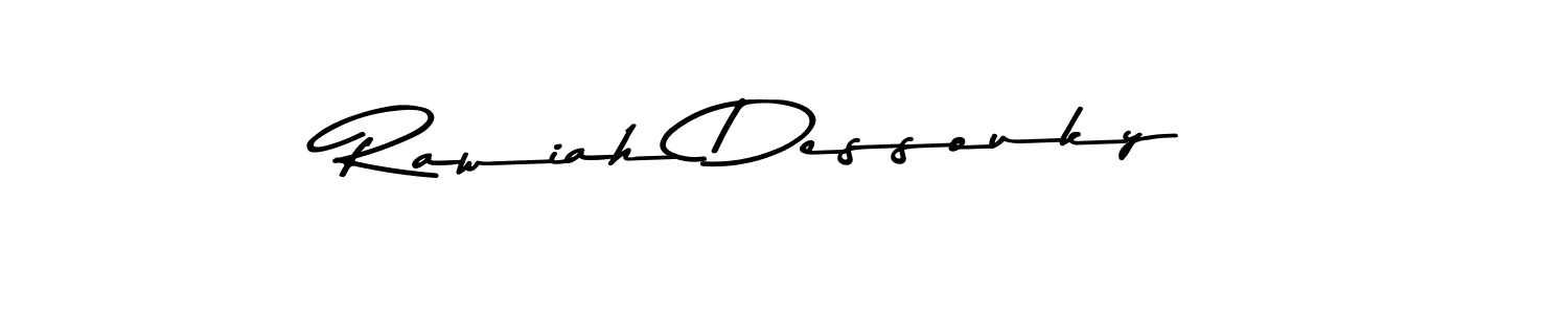 The best way (Asem Kandis PERSONAL USE) to make a short signature is to pick only two or three words in your name. The name Rawiah Dessouky include a total of six letters. For converting this name. Rawiah Dessouky signature style 9 images and pictures png