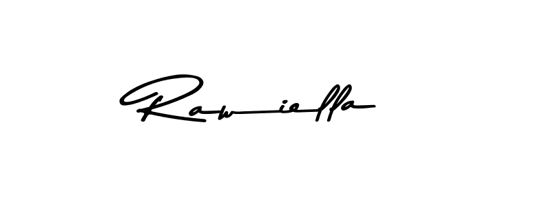 Create a beautiful signature design for name Rawiella. With this signature (Asem Kandis PERSONAL USE) fonts, you can make a handwritten signature for free. Rawiella signature style 9 images and pictures png