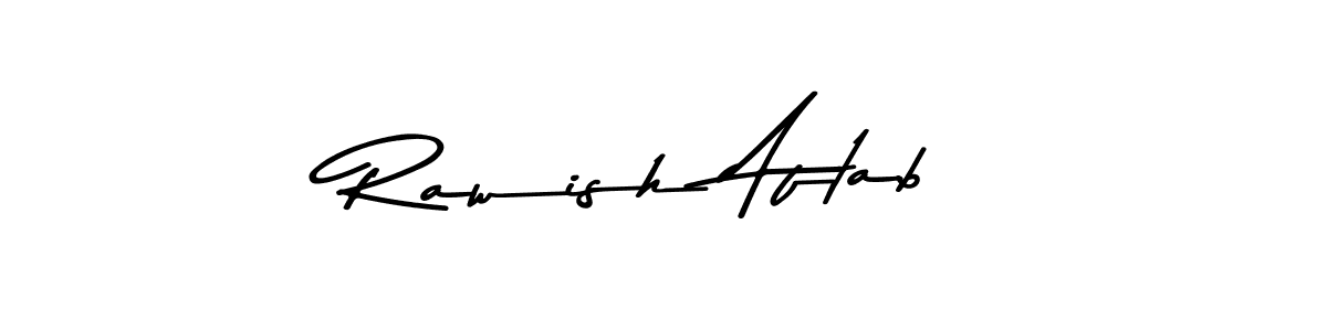 if you are searching for the best signature style for your name Rawish Aftab. so please give up your signature search. here we have designed multiple signature styles  using Asem Kandis PERSONAL USE. Rawish Aftab signature style 9 images and pictures png