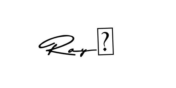 You should practise on your own different ways (Asem Kandis PERSONAL USE) to write your name (Ray♡) in signature. don't let someone else do it for you. Ray♡ signature style 9 images and pictures png