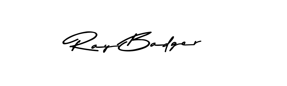 Ray Badger stylish signature style. Best Handwritten Sign (Asem Kandis PERSONAL USE) for my name. Handwritten Signature Collection Ideas for my name Ray Badger. Ray Badger signature style 9 images and pictures png