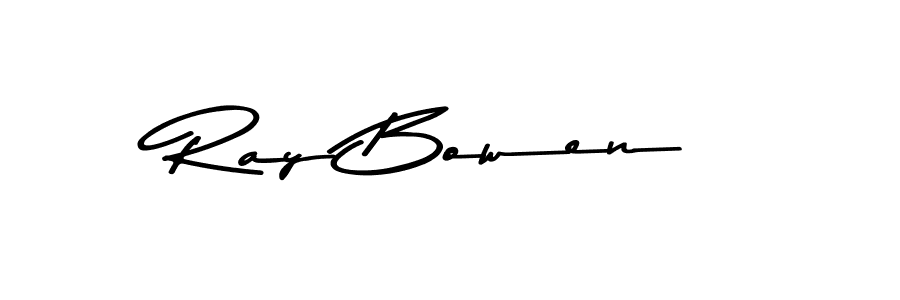 How to make Ray Bowen name signature. Use Asem Kandis PERSONAL USE style for creating short signs online. This is the latest handwritten sign. Ray Bowen signature style 9 images and pictures png