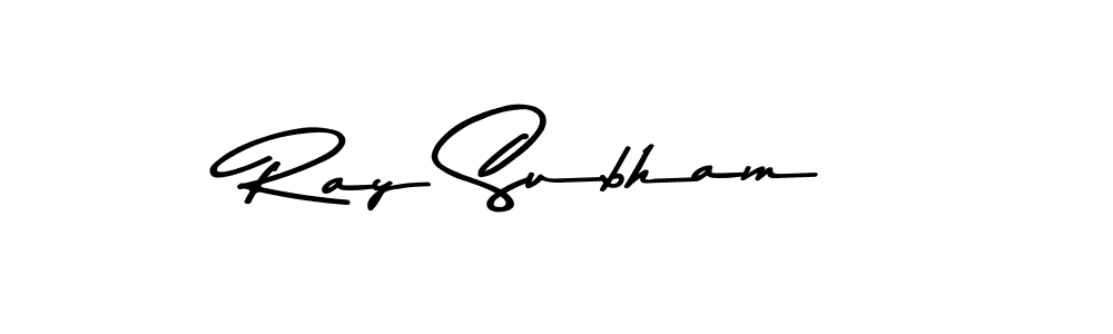 if you are searching for the best signature style for your name Ray Subham. so please give up your signature search. here we have designed multiple signature styles  using Asem Kandis PERSONAL USE. Ray Subham signature style 9 images and pictures png