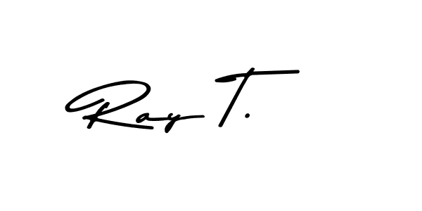 The best way (Asem Kandis PERSONAL USE) to make a short signature is to pick only two or three words in your name. The name Ray T. include a total of six letters. For converting this name. Ray T. signature style 9 images and pictures png