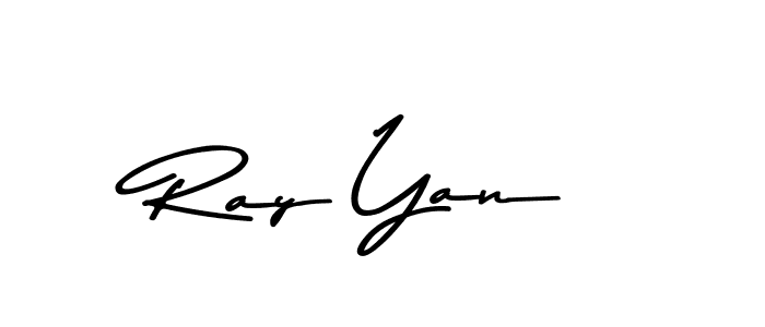 Design your own signature with our free online signature maker. With this signature software, you can create a handwritten (Asem Kandis PERSONAL USE) signature for name Ray Yan. Ray Yan signature style 9 images and pictures png
