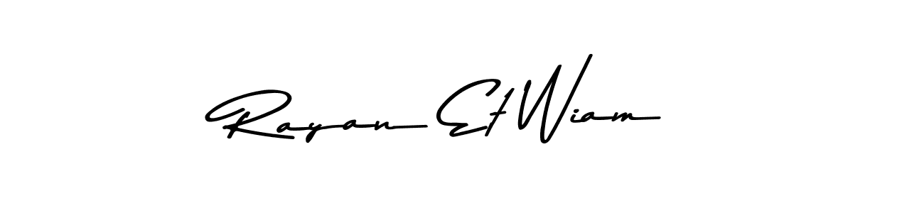 Make a beautiful signature design for name Rayan Et Wiam. Use this online signature maker to create a handwritten signature for free. Rayan Et Wiam signature style 9 images and pictures png