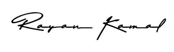 Elevate your brand with a stunning Rayan Kamal eSignature. The Asem Kandis PERSONAL USE style provides a balanced, flowing aesthetic for everyday signing. Rayan Kamal signature style 9 images and pictures png