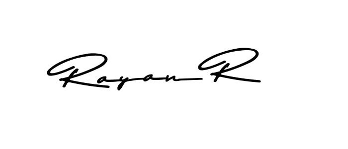 Rayan R stylish signature style. Best Handwritten Sign (Asem Kandis PERSONAL USE) for my name. Handwritten Signature Collection Ideas for my name Rayan R. Rayan R signature style 9 images and pictures png