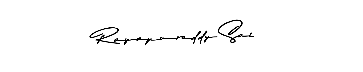 Asem Kandis PERSONAL USE is a professional signature style that is perfect for those who want to add a touch of class to their signature. It is also a great choice for those who want to make their signature more unique. Get Rayapureddy Sai name to fancy signature for free. Rayapureddy Sai signature style 9 images and pictures png