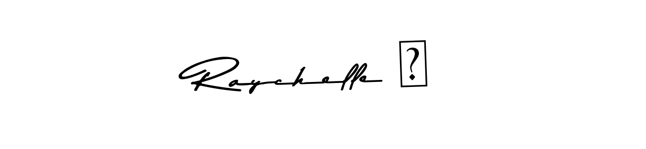 How to make Raychelle 梁 signature? Asem Kandis PERSONAL USE is a professional autograph style. Create handwritten signature for Raychelle 梁 name. Raychelle 梁 signature style 9 images and pictures png