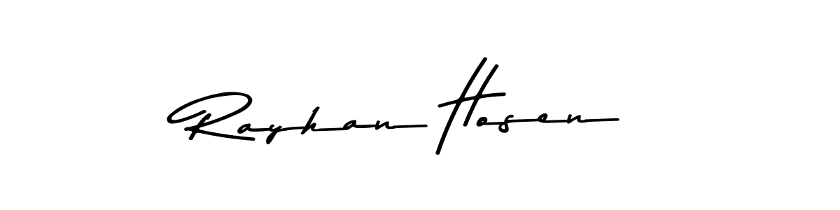 Make a beautiful signature design for name Rayhan Hosen. Use this online signature maker to create a handwritten signature for free. Rayhan Hosen signature style 9 images and pictures png