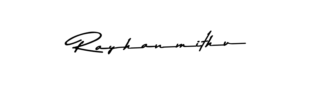 You should practise on your own different ways (Asem Kandis PERSONAL USE) to write your name (Rayhanmithu) in signature. don't let someone else do it for you. Rayhanmithu signature style 9 images and pictures png