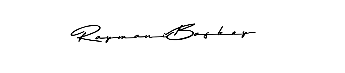How to make Raymani Baskey signature? Asem Kandis PERSONAL USE is a professional autograph style. Create handwritten signature for Raymani Baskey name. Raymani Baskey signature style 9 images and pictures png