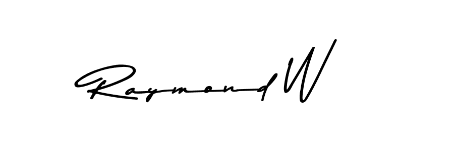 Create a beautiful signature design for name Raymond W. With this signature (Asem Kandis PERSONAL USE) fonts, you can make a handwritten signature for free. Raymond W signature style 9 images and pictures png