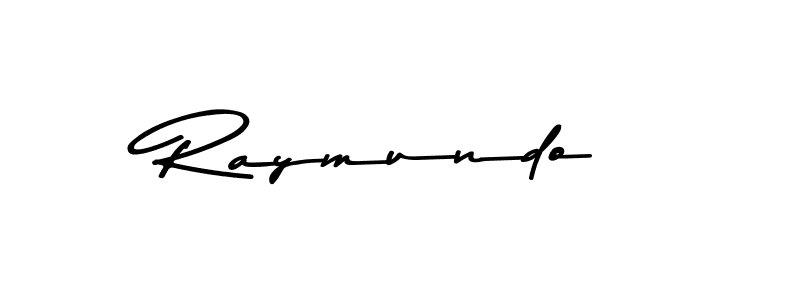 Create a beautiful signature design for name Raymundo. With this signature (Asem Kandis PERSONAL USE) fonts, you can make a handwritten signature for free. Raymundo signature style 9 images and pictures png