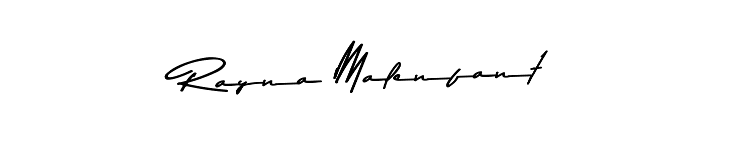 Rayna Malenfant stylish signature style. Best Handwritten Sign (Asem Kandis PERSONAL USE) for my name. Handwritten Signature Collection Ideas for my name Rayna Malenfant. Rayna Malenfant signature style 9 images and pictures png