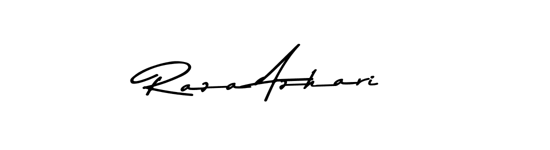 Make a beautiful signature design for name Raza Azhari. Use this online signature maker to create a handwritten signature for free. Raza Azhari signature style 9 images and pictures png