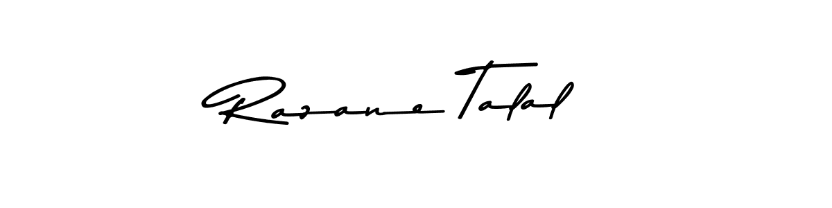 You should practise on your own different ways (Asem Kandis PERSONAL USE) to write your name (Razane Talal) in signature. don't let someone else do it for you. Razane Talal signature style 9 images and pictures png