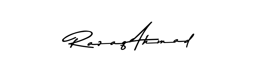 Razaq Ahmad stylish signature style. Best Handwritten Sign (Asem Kandis PERSONAL USE) for my name. Handwritten Signature Collection Ideas for my name Razaq Ahmad. Razaq Ahmad signature style 9 images and pictures png