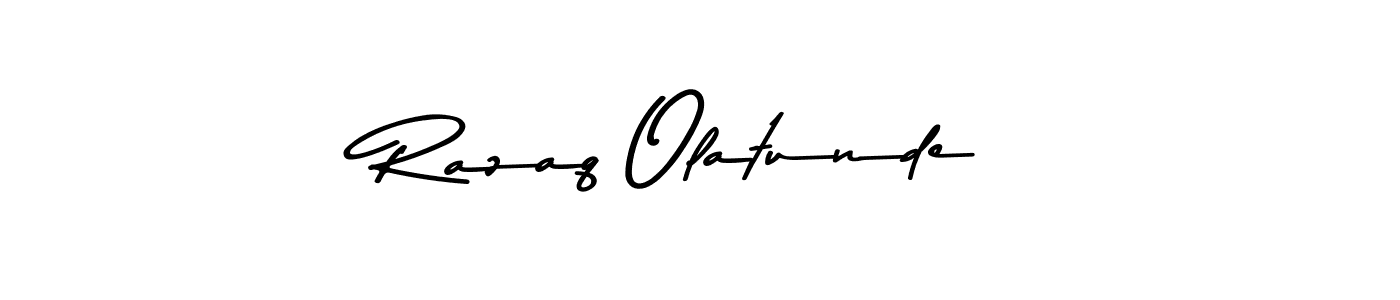 Razaq Olatunde stylish signature style. Best Handwritten Sign (Asem Kandis PERSONAL USE) for my name. Handwritten Signature Collection Ideas for my name Razaq Olatunde. Razaq Olatunde signature style 9 images and pictures png