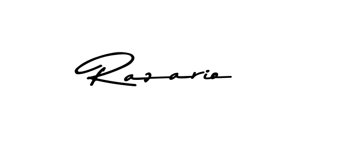 Design your own signature with our free online signature maker. With this signature software, you can create a handwritten (Asem Kandis PERSONAL USE) signature for name Razario. Razario signature style 9 images and pictures png