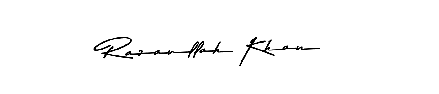 This is the best signature style for the Razaullah Khan name. Also you like these signature font (Asem Kandis PERSONAL USE). Mix name signature. Razaullah Khan signature style 9 images and pictures png