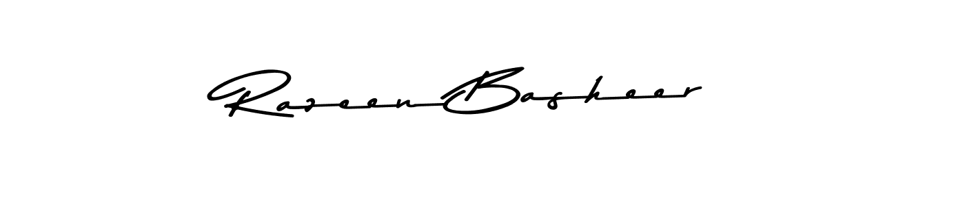 How to make Razeen Basheer signature? Asem Kandis PERSONAL USE is a professional autograph style. Create handwritten signature for Razeen Basheer name. Razeen Basheer signature style 9 images and pictures png