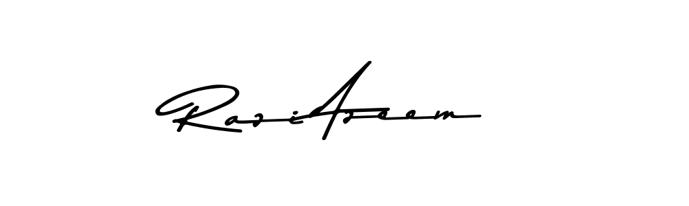 Make a beautiful signature design for name Razi Azeem. Use this online signature maker to create a handwritten signature for free. Razi Azeem signature style 9 images and pictures png