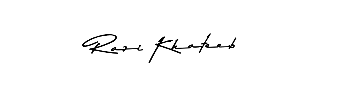 Asem Kandis PERSONAL USE is a professional signature style that is perfect for those who want to add a touch of class to their signature. It is also a great choice for those who want to make their signature more unique. Get Razi Khateeb name to fancy signature for free. Razi Khateeb signature style 9 images and pictures png