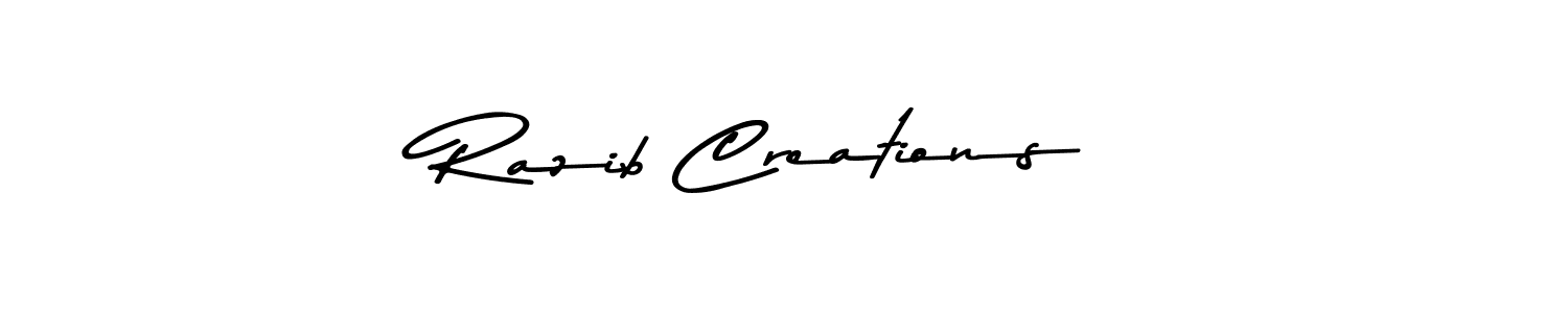 How to make Razib Creations signature? Asem Kandis PERSONAL USE is a professional autograph style. Create handwritten signature for Razib Creations name. Razib Creations signature style 9 images and pictures png