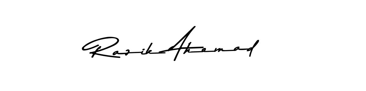 How to Draw Razik Ahemad signature style? Asem Kandis PERSONAL USE is a latest design signature styles for name Razik Ahemad. Razik Ahemad signature style 9 images and pictures png